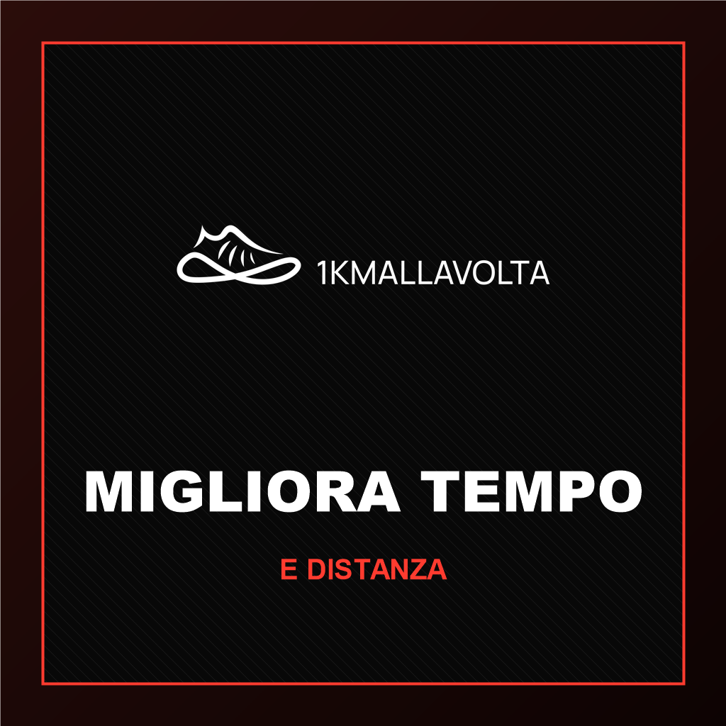 allenamento corsa personalizzato PRO 1KM alla volta